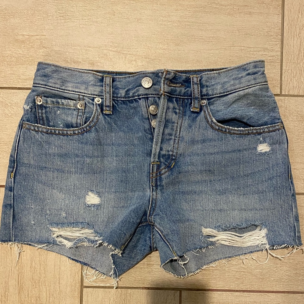Free People Denim Cut-Off Short